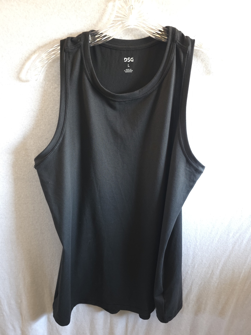 DSG Black Performance Muscle Tank Top